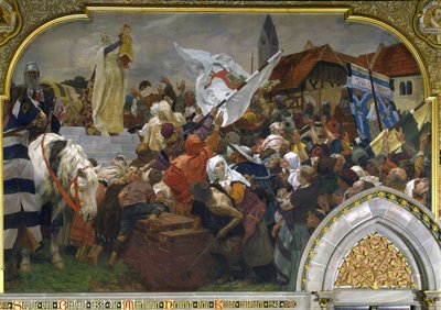 Sophie of Brabant Presenting Henry the Child to the People of Marburg in 1248 by Peter Johann Theodor Janssen